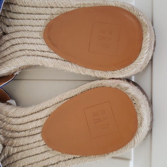 Gap rainbow woven slides, espadrille flats, women's size 9 - Picture 6 of 9
